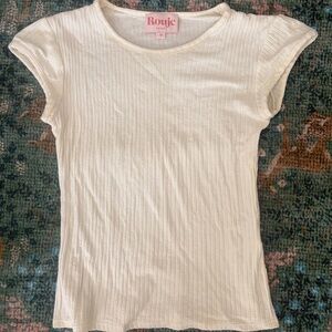 ROUJE Fergus T-shirt Ecru 36 NWOT